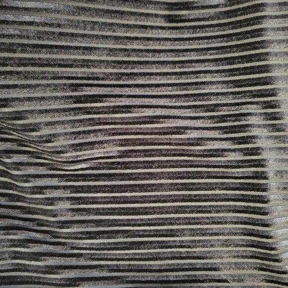 Womens Rib Velvet Dress Size L 8 Black Shein Long Sleeve Crew Neck Cinch Waist - Picture 8 of 9